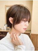顔まわりレイヤー マッシュボブ 似合わせカット 大場猛