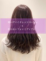 ロータス ヘアデザイン 船橋店(Lotus Hair Design) ☆　ミディアムスタイル×ヴァイオレットベージュ　☆