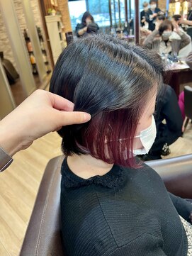 キャラ 池袋本店(CHARA) ツーブロック×インナーカラー【インナーカラー/インナー】