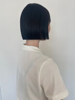 コト 福井大和田店(coto)&nbsp;福井　ブリーチなし　ブルーブラックカラー　ボブ　髪質改善