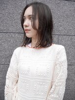 シュシュ(shushu)&nbsp;ナチュラルミディアムスタイル【有海一生】/髪質改善 /前髪