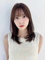 アイティーバイアルバム 八王子店(IT by ALBUM)&nbsp;オリーブカラー小顔秋色黒髪ウルフレイヤーロング_ba529501