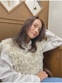 チョコレートベージュケアカラーブリーチなし前髪なし10トーン