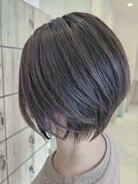 グランデュール 東静岡池田店(GRANDEUR) マッシュショート丸みショート黒髪ショートベリーショート40代
