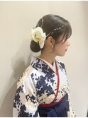 卒業式袴着付け☆大人シニヨン☆ヘアセット