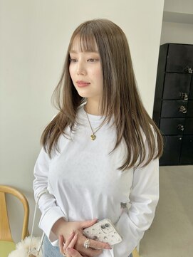 ヘアー アイス 御器所本店(HAIR ICI) 髪質改善ニュアンスカラーくすみカラー韓国風レイヤーロング