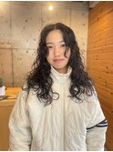 パーマ/スパイラル/地毛風カラー