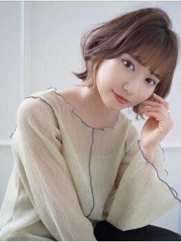 ニューヨークニューヨーク なんば道頓堀店(NYNY)の写真/春夏の軽やかさをまとって、ふんわり揺れるレイヤーボブに。甘すぎず、どこか品のある絶妙バランスが◎