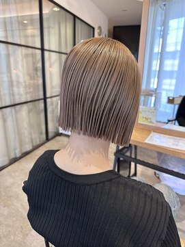 ヘアーエスクールステラ(hair S.COEUR stella) ヘイリーボブ/ミルクティーベージュ