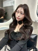 オニキス(ONYX)&nbsp;C128韓国ヘアーレイヤーカットチョコレートブラウングレージュ