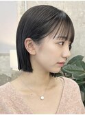 栄外ハネナチュラル大人可愛い韓国ボブ