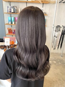 シェル 津山の手店(shel) 10代20代大人可愛い韓国風暗めグレージュカラー