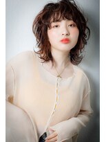 カバーヘア ブリス 大宮西口(COVER HAIR bliss) エアウェーブパーマ/ミディアムレイヤー/マロンブラウンe