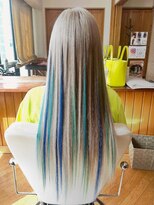 エクステンション クーチャー(Extention Cu'cha)&nbsp;エクステロング　寒色系メッシュ