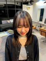 ピークス 千葉店(Peaks) ローライトカラー/デザインカラーブリーチ/顔周りレイヤーカット