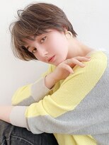 07 バイアフロート(by afloat)&nbsp;デザインカラー厚めバング ローライトスリークボブショート