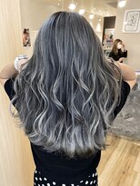 アヴァンス 京橋店(AVANCE)&nbsp;コントラストバレイヤージュ×エアタッチ×バングカラー