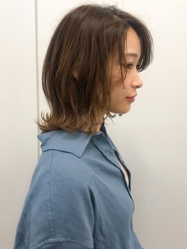 マイラ 銀座(myla) 【田村】黒髮くびれエアリーミディアムレイヤー春ボブ20代30代