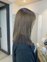 フラム 渋谷(flamme)&nbsp;ブリーチなしのダブルカラー オリーブベージュ