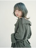 ボブ/カーキグレージュ/マッシュショート/大人かわいい[新宿駅]