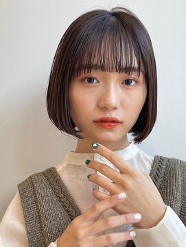クイントネオリーブ 自由が丘正面口店(quint:neolive) natural brown × bob