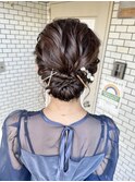 アップスタイル ヘアアレンジ パーティヘア
