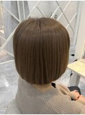 ベージュカラー/ボブ×髪質改善oggiottoトリートメントコース