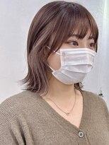 キラ 原宿(KILLA)&nbsp;インナーカラーイヤリングカラーダブルカラー波巻きグレージュ