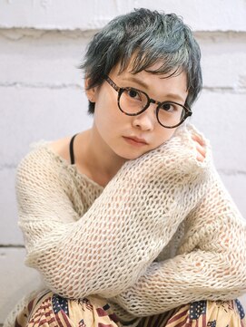 レトン 銀座(leton) ベリーショート/カーキグレー/ショートパーマ/大人可愛い/前髪