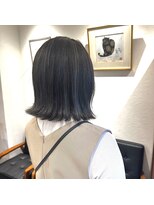 アルマヘアー(Alma hair by murasaki)&nbsp;◎ボブダークアッシュカラーにハイライト◎