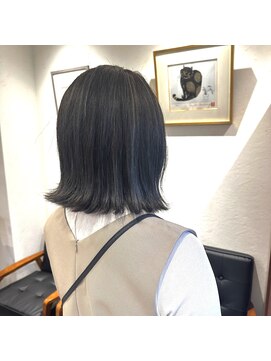 アルマヘアー(Alma hair by murasaki) ◎ボブダークアッシュカラーにハイライト◎