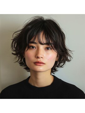 クラッチアートワークス(CLUTCH ART WORKS) ナチュラルウェーブショートボブ