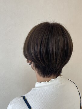 フーガ 新越谷蒲生店(fuuga) ブリーチ無しミルクティー×ショートボブ