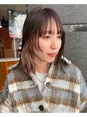 インナーカラー_エンドカラー_エンドカラーボルドー
