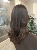 韓国風巻きくびれロング愛されチョコレートカラー梅ヶ丘美容室