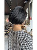 大人可愛い重めボブ