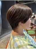 ◎30代40代小顔ショート×大人丸みボブ