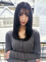 アグ ヘアー アイラ静岡店(Agu hair aila)&nbsp;柴田　小顔に見せるヘア◎レイヤーカット×ラベンダーグレー