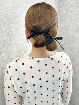 アイリス 天文館店(AIRIS) ヘアセット ヘアアレンジ 韓国風ヘアアレンジ お団子ツイン 20代