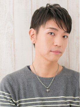 モッズヘア メン 仙台愛子駅前店(mod's hair men) 20代30代斜めバング社会人ダークアッシュメンズカットb仙台愛子