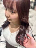 アピッシュ ギンザ(apish ginza) 似合わせ♪"ブリーチなし"ピンクカラー