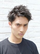 テン 心斎橋(tenn.)&nbsp;アクティブショートフェザーパーマルーズショートセンターパート