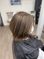 ウイングハーツ 石岡店(WING HEART'S)&nbsp;シナモンベージュ×メッシュカラー