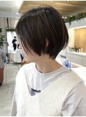 大人ショート/ショートボブ/白髪ぼかしハイライト/銀座/武蔵小杉