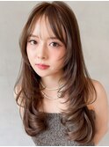 デジタルパーマセミディナチュラルカールくびれヘアうる艶髪