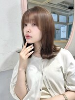 ジーナ 近鉄奈良(Zina)&nbsp;髪質改善*ワンホンレイヤーボブミルクブラウン*美髪【Zina奈良】