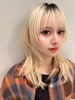 ボヌールウメダ(Bonheur UMEDA)&nbsp;［梅田stylist芹原］ウルフレイヤーハイトーンブロンド