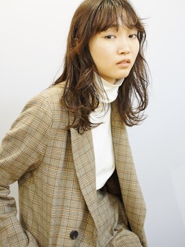 ソエル(soell) マニッシュなくせ毛風ウェーブヘア