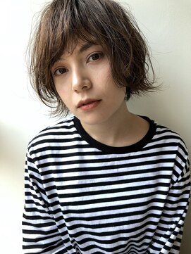 ガレージ バイ グリーン 原宿 表参道(Garage by green) 【loki】無造作ボブ