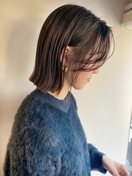 ノク(nok) アッシュボブ_メルティカラーボブルフラベージュ